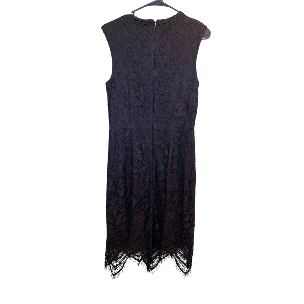 Betsey Johnson Lace Dress Cocktail Party Sleeveless Lined Navy Size 8 - Picture 2 of 7